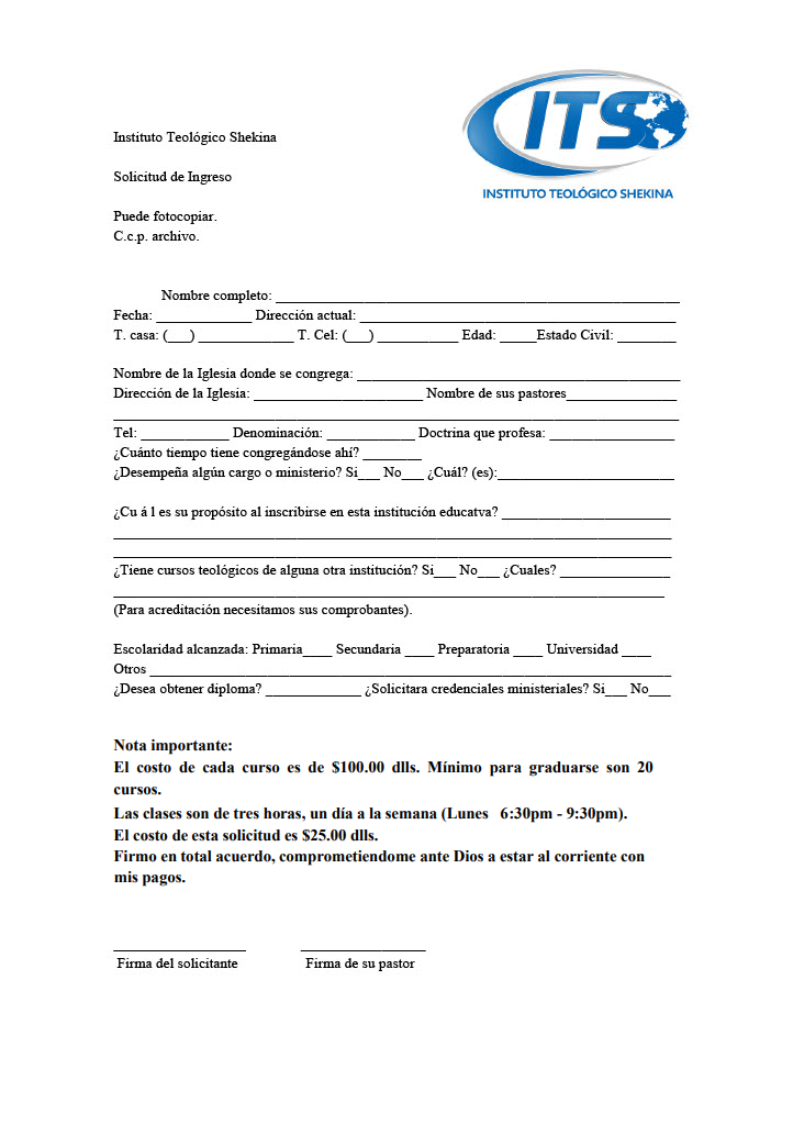 Formulario de inscripcción